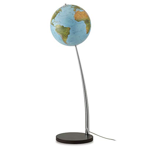 Waypoint Geographic Vertigo 15” Illuminated Standing Floor Globe Blue