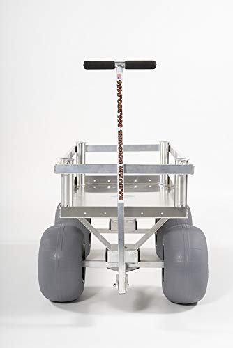 Alumacart Calypso Cruiser Beach Wagon Balloon Sand Tires Lightweight Rust-Free Silver