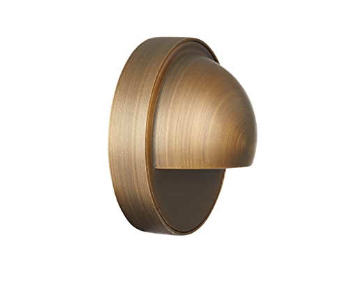 VOLT Solid Brass 12V LED Outdoor Deck Light 6-Pack Kit with 150W Transformer Bronze