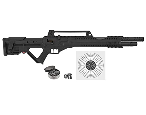 Wearable4U Hatsan Invader Auto .22 Cal Air Rifle Bundle with 250 Pellets & 100 Targets
