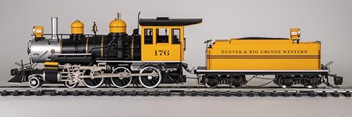 Bachmann 4-6-0 Steam Locomotive Metal Gears D&RGW Bumble Bee Large G Scale