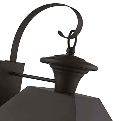 Livex Wentworth 4-Light Extra Large Outdoor Wall Lantern Bronze/Antique Brass