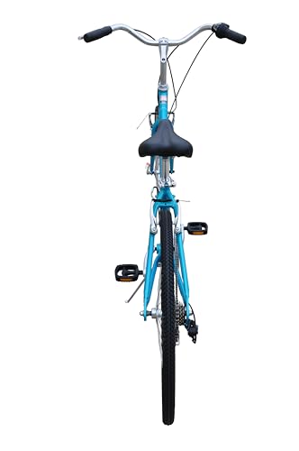 Firth Sports CT Explorer 7 Speed Women's 700C Hybrid Bicycle Lightweight Aluminum Alloy Frame Light Blue