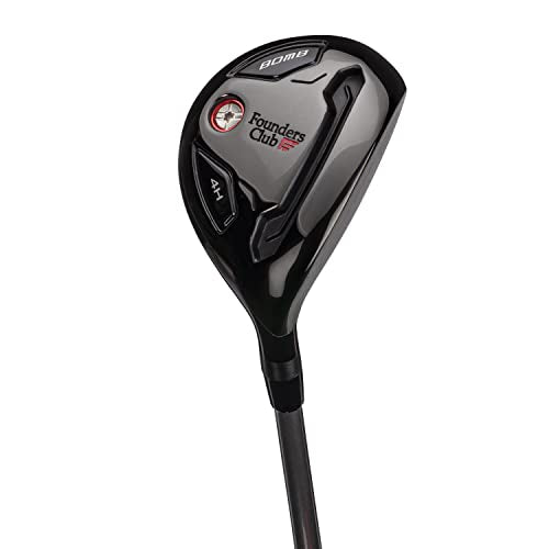 Founders Club Bomb Men's Golf Club Set with 14 Way Organizer Black Bag Right Hand (Graphite Senior)