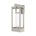Livex Delancey 18.88" One Light Outdoor Post Top Lantern Brushed Nickel