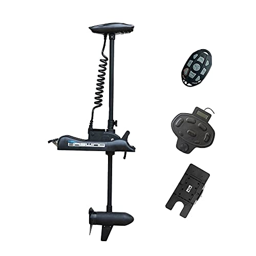 PARKHO HASWING Electric Trolling Motor 24V 80LB 60 Inch Black w/ Remote + Quick Release + Foot Control