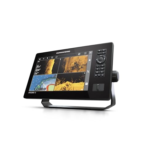 Humminbird XPLORE 10 GPS Fish Finder Head Unit with MEGA Side Imaging+ & HD Touchscreen Display Black