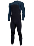 O'Neill Wetsuits Men's Hyperfreak Comp-X 2+mm Zipless Full Wetsuit Black/Cadet Blue