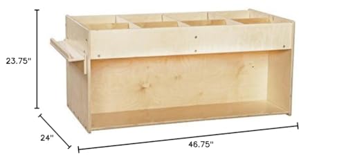 Contender Mobile Book Organizer with Easel Natural