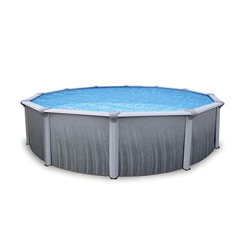 Blue Wave Martinique 18' Round 52-in Steel Pool with 7-in Top Rail