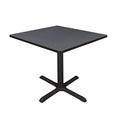 Regency Cain 42" Square Breakroom Table Grey