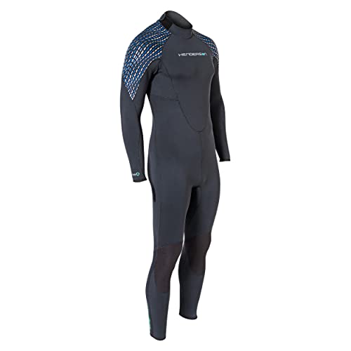 Henderson Men's 5mm Greenprene Back Zip Full Wetsuit Black/Blue/Silver XS