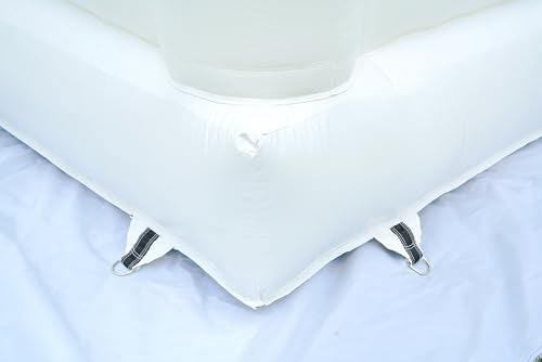 Blatesic Inflatable White Bounce House with Blower 10ft PVC Bouncy Castle