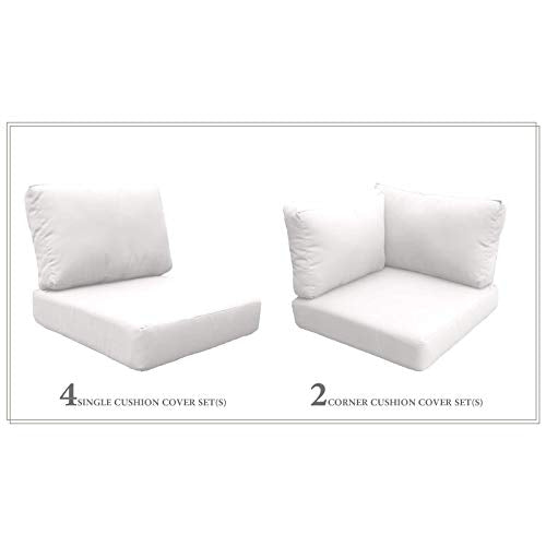 TK Classics Cushions BARBADOS-07c Patio Furniture Sail White