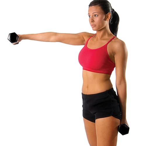 TKO Rubber Hex DB Set 5-50 lb Tri-Grip