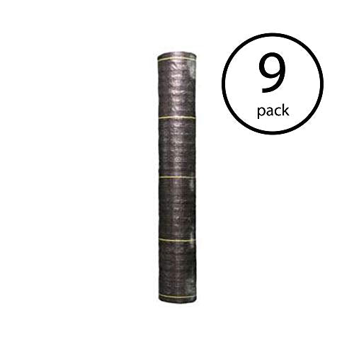 Dewitt Sunbelt Woven Weed Barrier Landscape Fabric Ground Cover 4' x 300' (9 Pack)