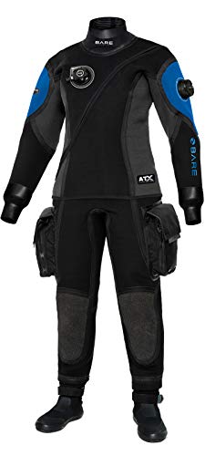 Bare Women's Guardian Tech Drysuit Blue Small Short
