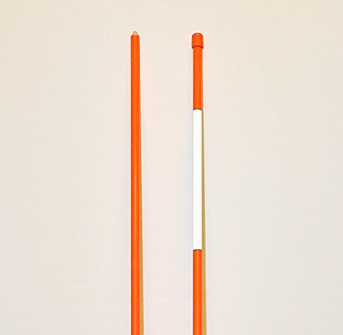 Stakemakers Driveway Marker Snow Stakes Reflective Tape 5/16" x 48" Orange 1000 Pack