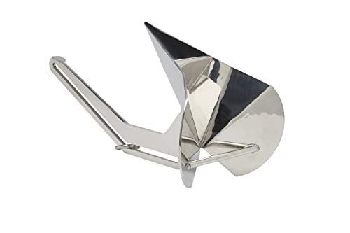 SEACHOICE Escape Plow Anchor 20 lbs Stainless Steel for Boats 28-33 Ft