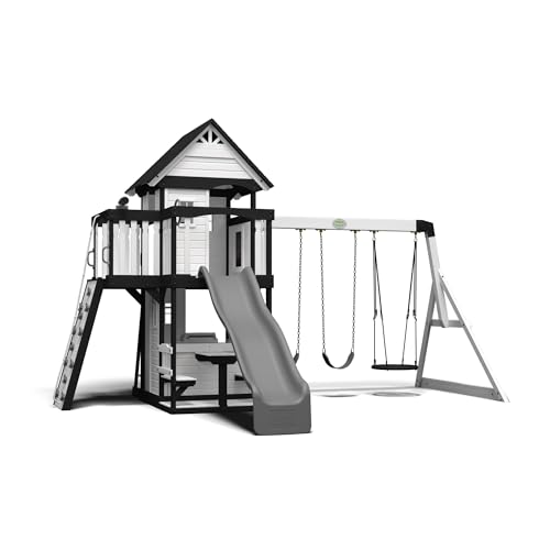 Backyard Discovery Canyon Creek Cedar Swing Set White