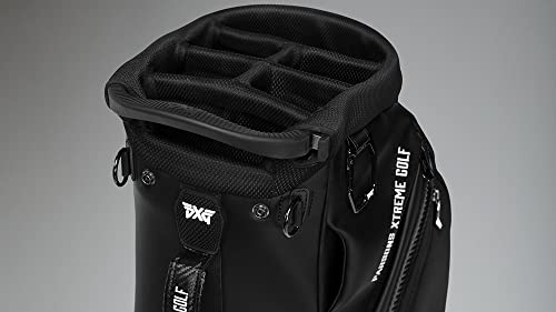 PXG 2020 Hybrid Stand Bag 8" B-UGB9-EP with 6 Compartments Opening, Multicolor (Black/White)
