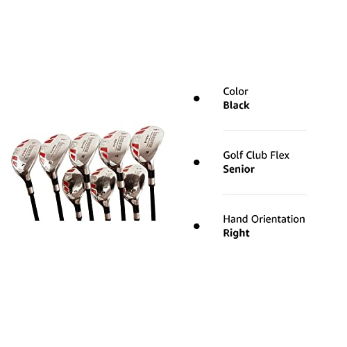 iDrive Hybrids Senior Men’s Golf Complete Set Black