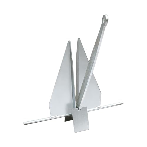 DANFORTH Standard Anchor 100 lbs with 3,500 lbs Holding Power Silver