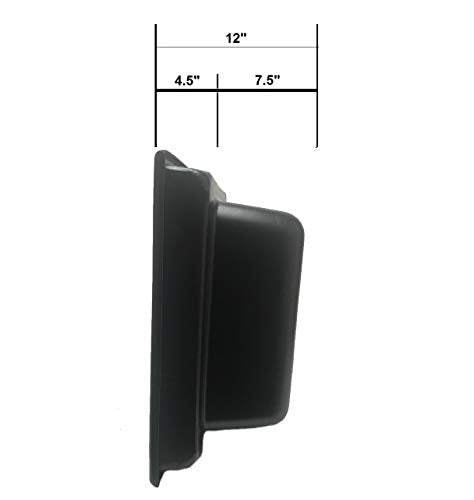 Custom Pro 36x36 Inch Heavy Duty Fountain and Waterfall Basin Reservoir Black