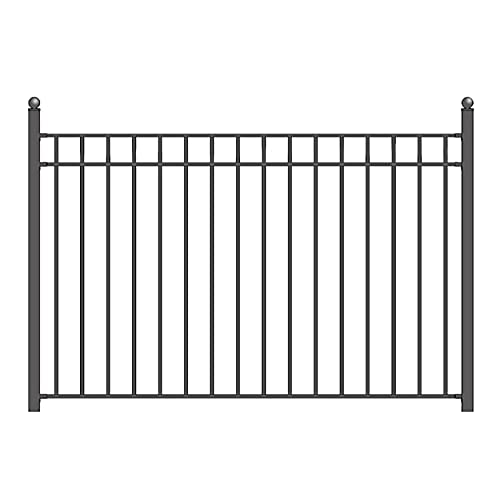 ALEKO Security Fencing Kit 2-Panel Steel Fence Madrid