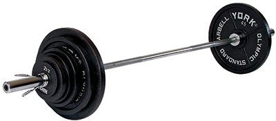 York Barbell Weight Bench with 300 LBS Weight Set