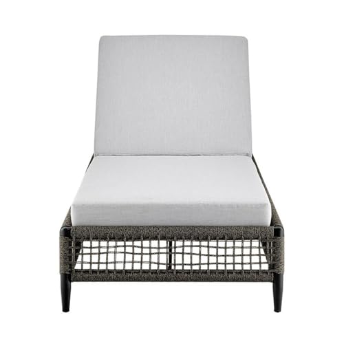 Armen Living Felicia Outdoor Chaise Lounge Standard Black