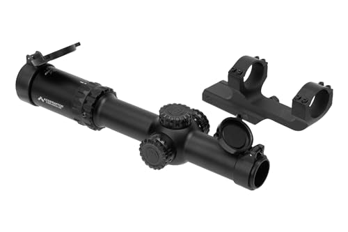 Primary Arms SLX 1-8x24 FFP Rifle Scope with Illuminated ACSS Raptor Reticle and Deluxe Mount Bundle Black