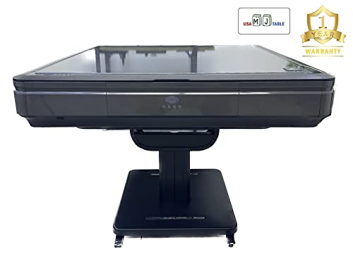 usamahjongtable USA MJ Table 40mm Folding Automatic Mahjong Table with Wheels Drawers Green