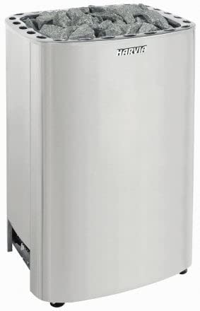 The Sauna Place Finlandia/Harvia Club 10kw Sauna Heater with Xenio WiFi Digital Wall Control Silver