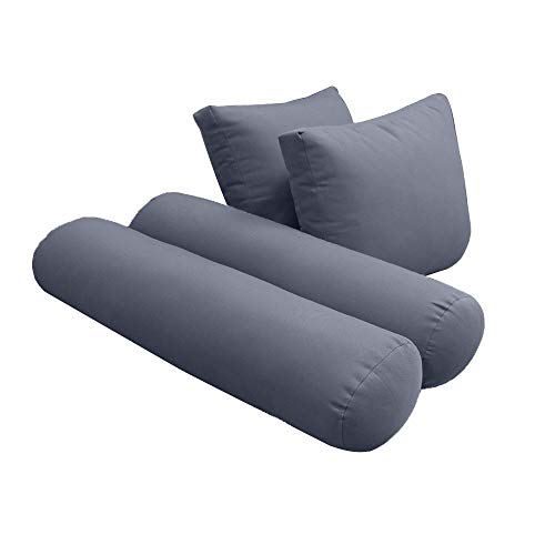 Prolinemax Style1 Twin-XL Outdoor Daybed Mattress Cushion Set Grey