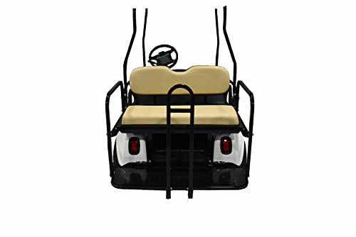 ProFX Golf Cart Rear Flip Seat Kit with Grab Bar for Club Car DS Gas & Electric Golf Carts Buff