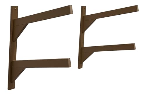 Log Kayak Rack Wall Kayak Holder Nutmeg Brown