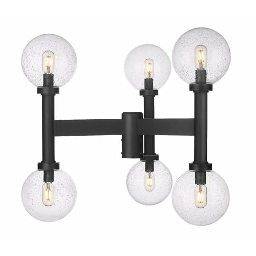 Z-Lite Laurent Outdoor Post Light 6-Light 360 Watts Black
