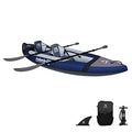 Avalanche 2-Person Voyager Inflatable Kayak Set Blue Green