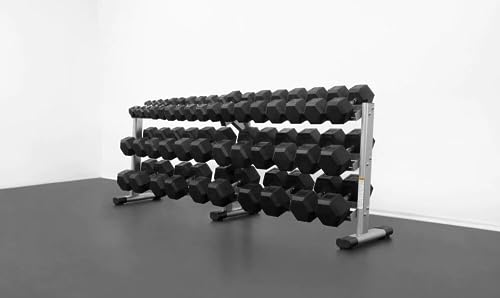 BK BodyKore Rubber Hex Dumbbell Set