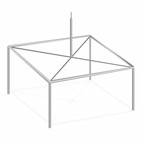 TentandTable 20' x 20' High Peak Canopy Tent Frame Silver