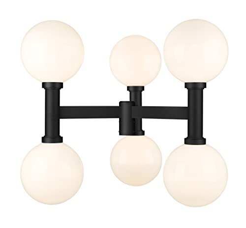 Z-Lite Laurent Outdoor Post Light 6-Light 360 Watts Black