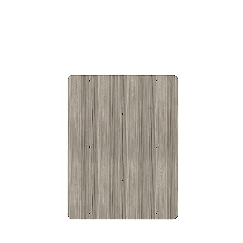 Tot Mate Double-Sided Wooden 2-Shelf Storage Organizer Shadow Elm Gray