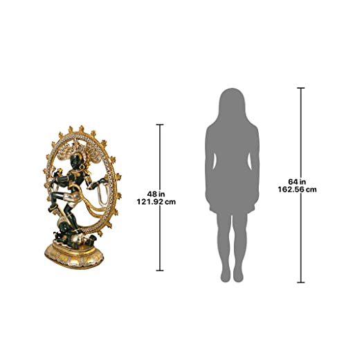 Design Toscano Dancing Shiva Cosmic Energy Idol Statue 48 Inch Bronze Finish
