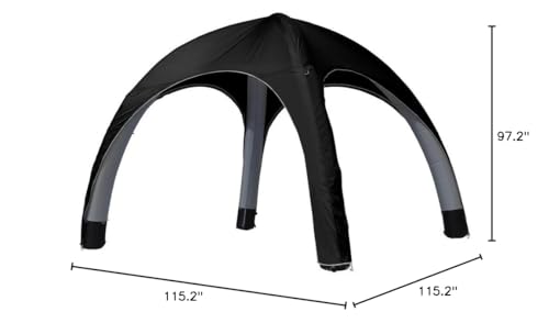 Vispronet Black 10ft x 10ft Inflatable Canopy Tent