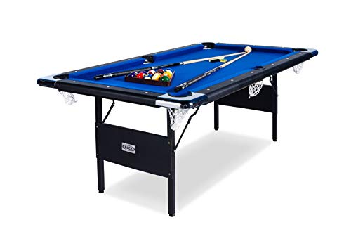 RACK Vega 6-Foot Folding Billiard/Pool Table Blue