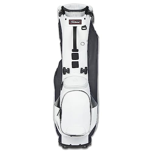Titleist Players 5 Stand Bag (5-Way Top) White/Charcoal/Gray