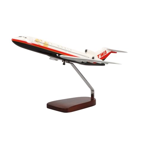 High Flying Models Boeing 727-200 TWA Large Mahogany Sculpture Multicolor