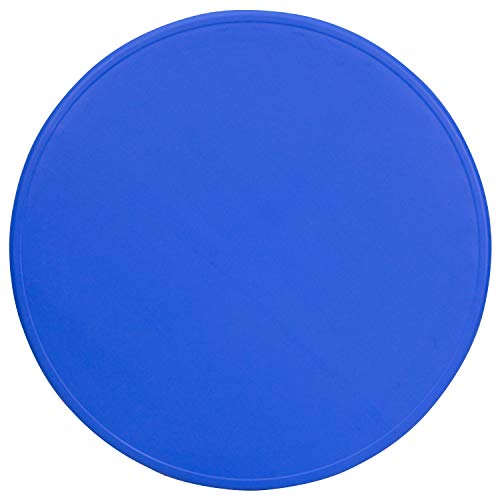 BizChair 45" Round Blue Plastic Height Adjustable Activity Table