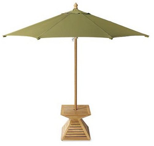 TeakFurnitureOutlet A-Grade Teak Umbrella Stand/Base/Cover